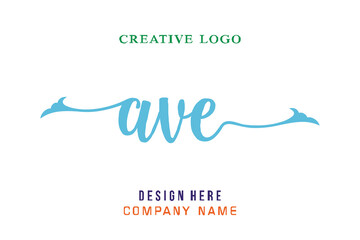 AVE lettering logo is simple, easy to understand and authoritative © BERKAH91