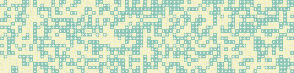 Fototapeta premium Abstract Geometric Pattern generative computational art illustration