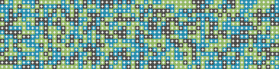 Abstract Geometric Pattern generative computational art illustration