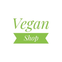 ''Vegan shop'' Lettering