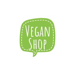 ''Vegan shop'' Lettering
