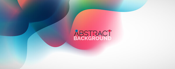 Fluid color gradient abstract background, trendy colorful wallpaper. Vector illustration for placards, brochures, posters, banners and covers