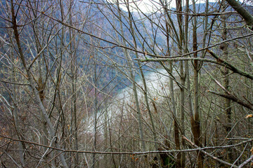 Parada de Sil, Spain. The Mosteiro de Santa Cristina de Ribas de Sil, a Romanesque monastery in Galicia