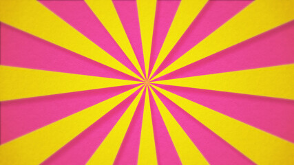 ピンク・黄色の放射線の背景ベース