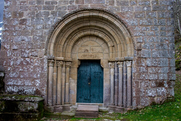 Parada de Sil, Spain. The Mosteiro de Santa Cristina de Ribas de Sil, a Romanesque monastery in Galicia