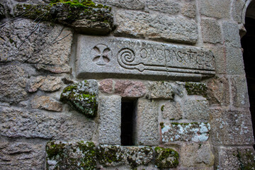 Parada de Sil, Spain. The Mosteiro de Santa Cristina de Ribas de Sil, a Romanesque monastery in Galicia