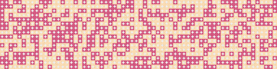 Abstract Geometric Pattern generative computational art illustration