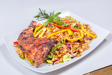 Sri Lankan Chicken with Kotturoti
