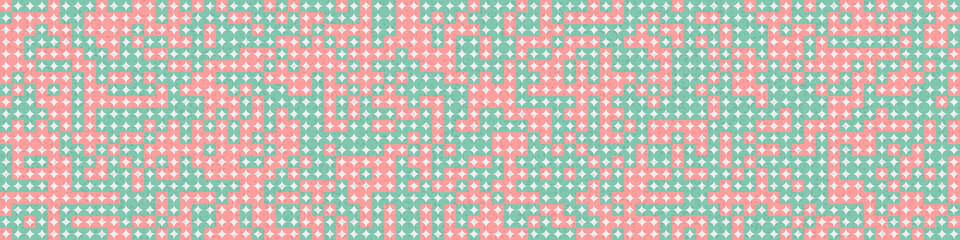 Abstract Geometric Pattern generative computational art illustration