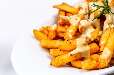 Garlic cheese with french fries