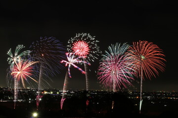 養老公園140周年記念花火"希望の光"