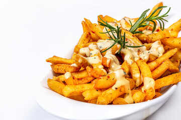 Garlic cheese with french fries