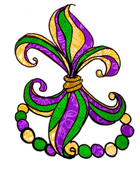 Mardi Gras Fleur D Lis