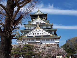 Naklejka premium Temple d'Osaka HUOT Ethan