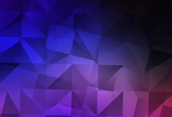 Fototapeta premium Dark Pink, Blue vector abstract polygonal background.