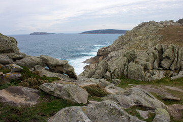 Fototapeta na wymiar Malpica, Spain. Punta Nariga, a scenic headland in the Costa da Morte (Death Coast) in Galicia