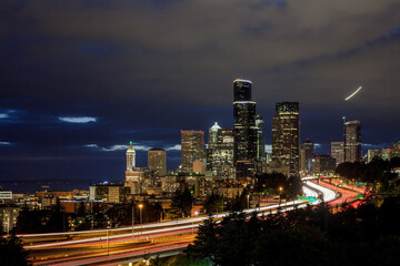 Fototapeta na wymiar Seattle City Lights