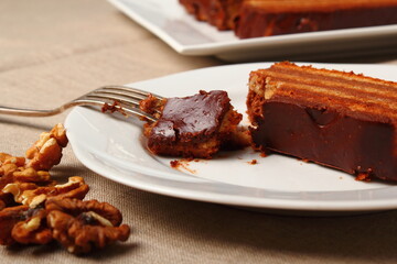 Chocolate Hazelnut Meringue Cake