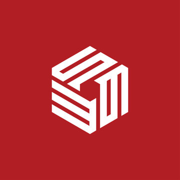 Creative initial letter SGM logo design concept