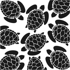 graphic sea turtle,vector illustration of sea turtle,vector of turtle design on a white background,save a turtle.