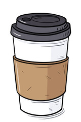 Take Away Coffee Cup Doodle