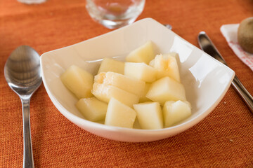 White cobblestone melon