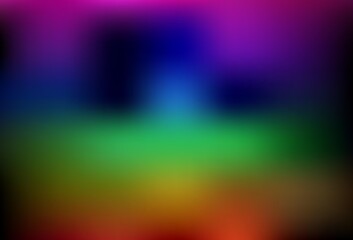Dark Multicolor vector blurred shine abstract background.