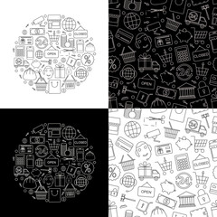 card business vector pattern