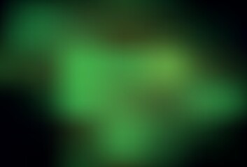 Dark Green, Yellow vector blurred shine abstract background.