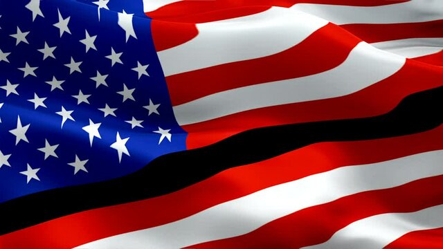 Black Lives Matter. United States Flag background. Black Lives Matter revolt, movement. United States Black Lives Matter black people. BLM revolt, movement against incidents of police brutality
