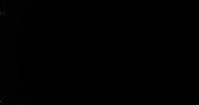 Rough Edges Video Transition Effect On White Background