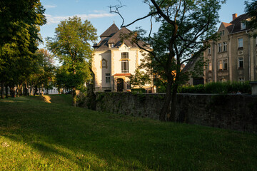 Altstadt mit schönen Bürgerhäusern in Naumburg/Saale an der Straße der Romanik,...