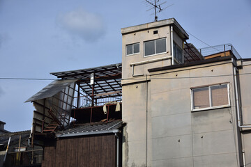 Fototapeta na wymiar 日本の広島県尾道市の古くて美しい建物