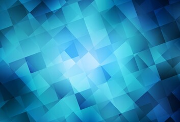 Light BLUE vector backdrop with rhombus.