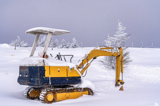 冬季の除雪用車両
