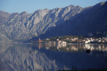 Views of old fortress in Kotor bay, Kotor, Montenegro, Crna gora