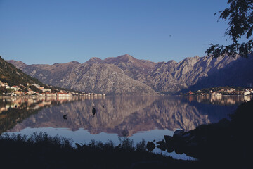 Views of old fortress in Kotor bay, Kotor, Montenegro, Crna gora