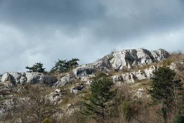 Foto op Canvas des rochers et des roches dans  une montagne © david