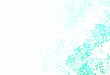 Light Green vector background with forms of artificial intelligence.