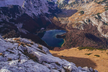 Indian summer spent hiking around Trnovacko jezero in Montenegro