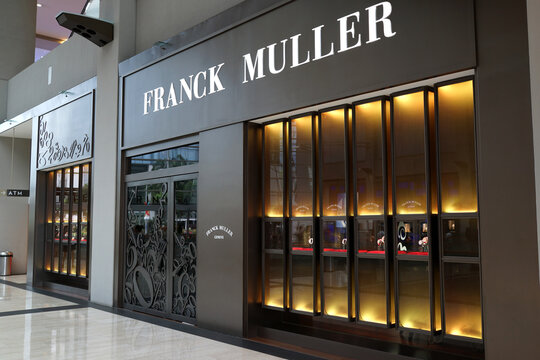 Franck Muller store in Marina Bay Sands mall Singapore. It is a