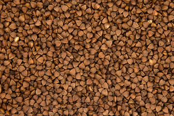 closeup food cereal buckwheat