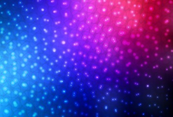 Dark Blue, Red vector pattern with spheres.