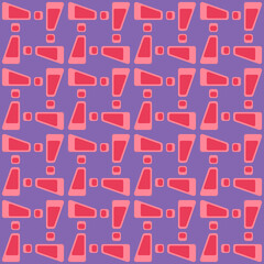 Flat Abstract Seamless Pattern In Retro Style To Decorate Any Surfaces.