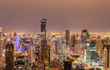 Fototapeta na wymiar Bangkok Thailand Asia in the night
