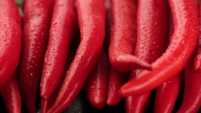 red hod chili pepper close up