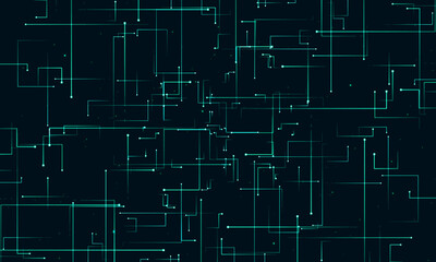 Microcircuit digital lines abstract background.