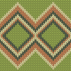 Handmade rhombus argyle knit texture geometric