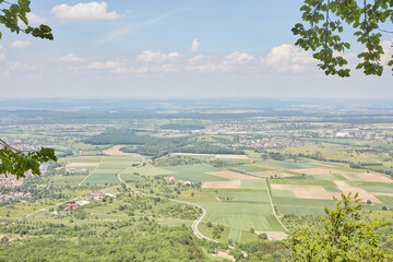 Schwäbische Alb (Swabian Alb) near Stuttgart – Germany, Beautiful View, Hilly, Landscape, green,...
