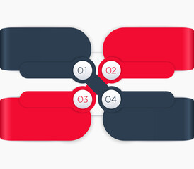 1,2,3,4, step labels, infographics design